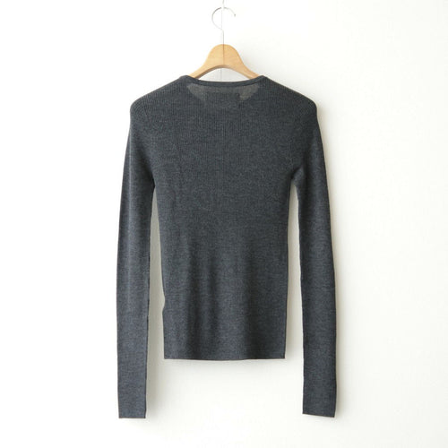 Silkwool Knit Cardigan #C/GRY [12620501]