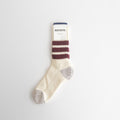 COARSE RIBBED OLDSCHOOL CREW SOCKS #BORDEAUX [R1255-AW25]