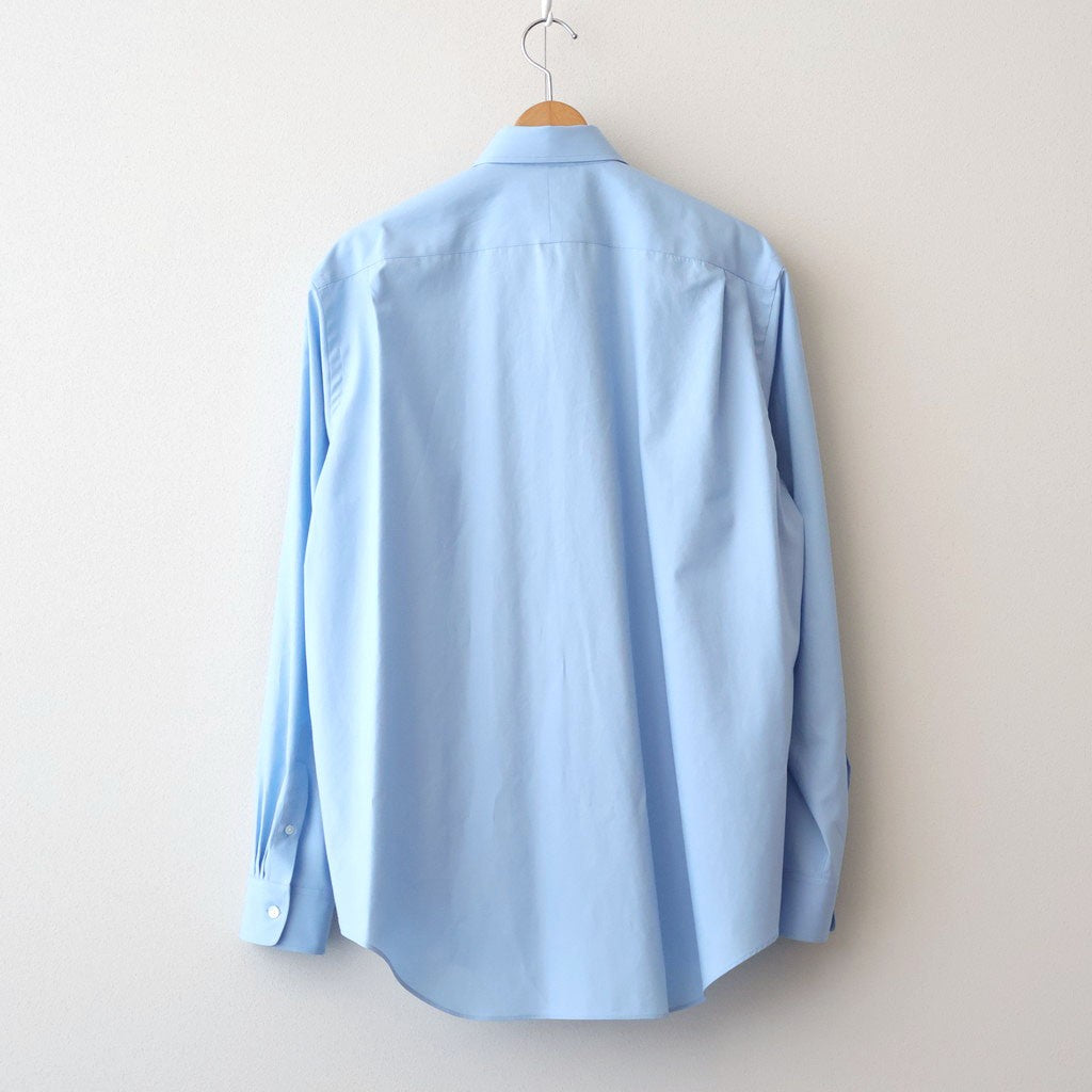 WASHED FINX TWILL SHIRT #LIGHT BLUE [A00S01TN] - ciacura 三重県