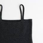 SMOOTH FULLED WOOL KNIT DRESS #CHARCOAL [A26AD03KS]