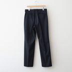 LIGHT WOOL MAX GABARDINE SLACKS #TOP BLACK [A26SP03MG]