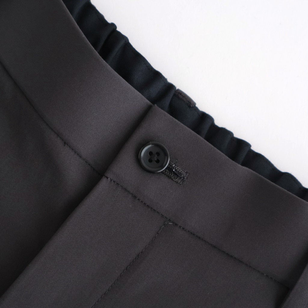 Brushed Cotton Gabardine Wide Straight Pants #CHARCOAL [GM261-40395]