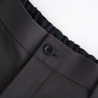 Brushed Cotton Gabardine Wide Straight Pants #CHARCOAL [GM261-40395]