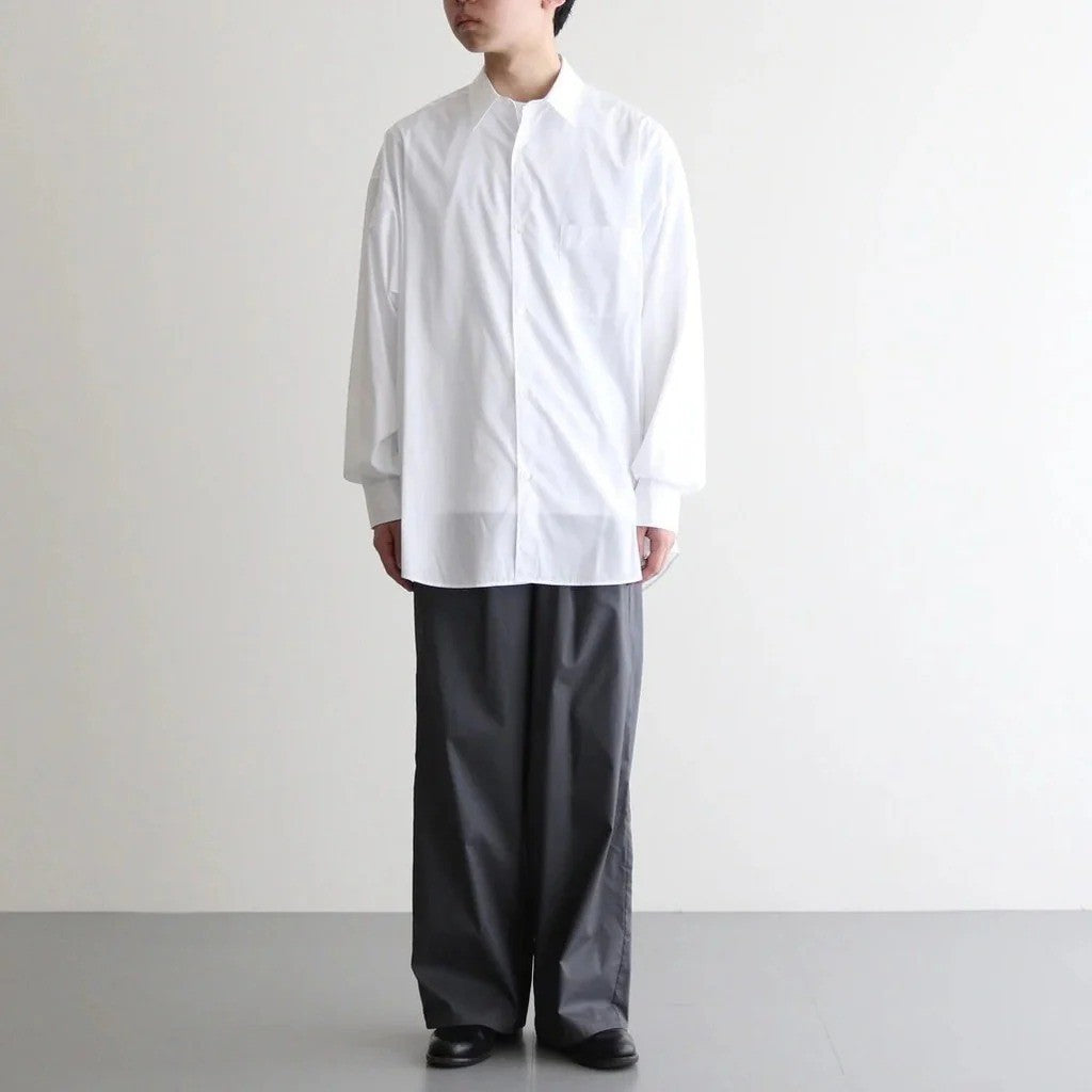 Broad L/S Oversized Regular Collar Shirt #WHITE [GM261-50001B