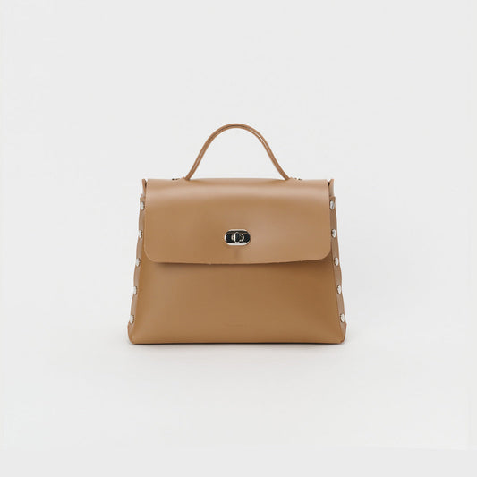 assemble hand bag flap M #mocha [li-rb-afm]