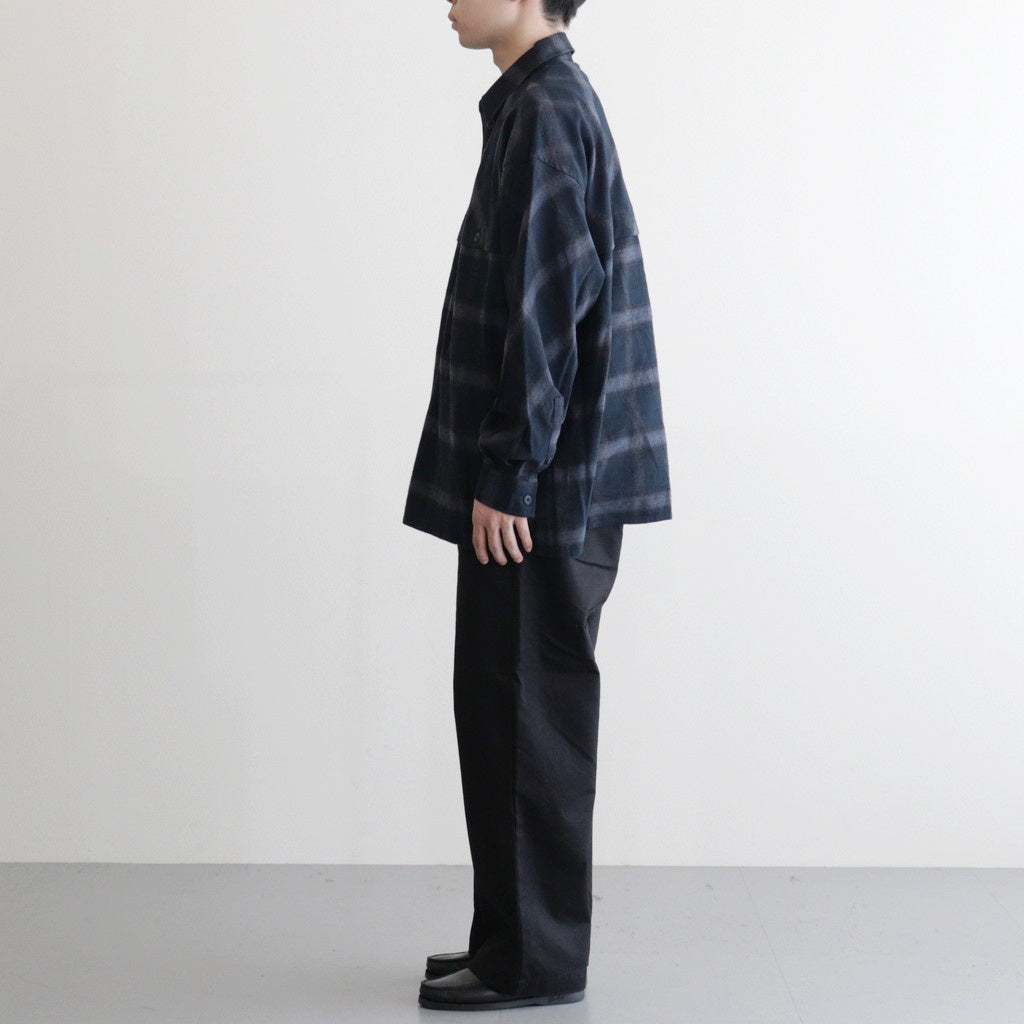 FLANNEL CHECK OVER YOKE SHIRT #NAVY [FSC253-50129]