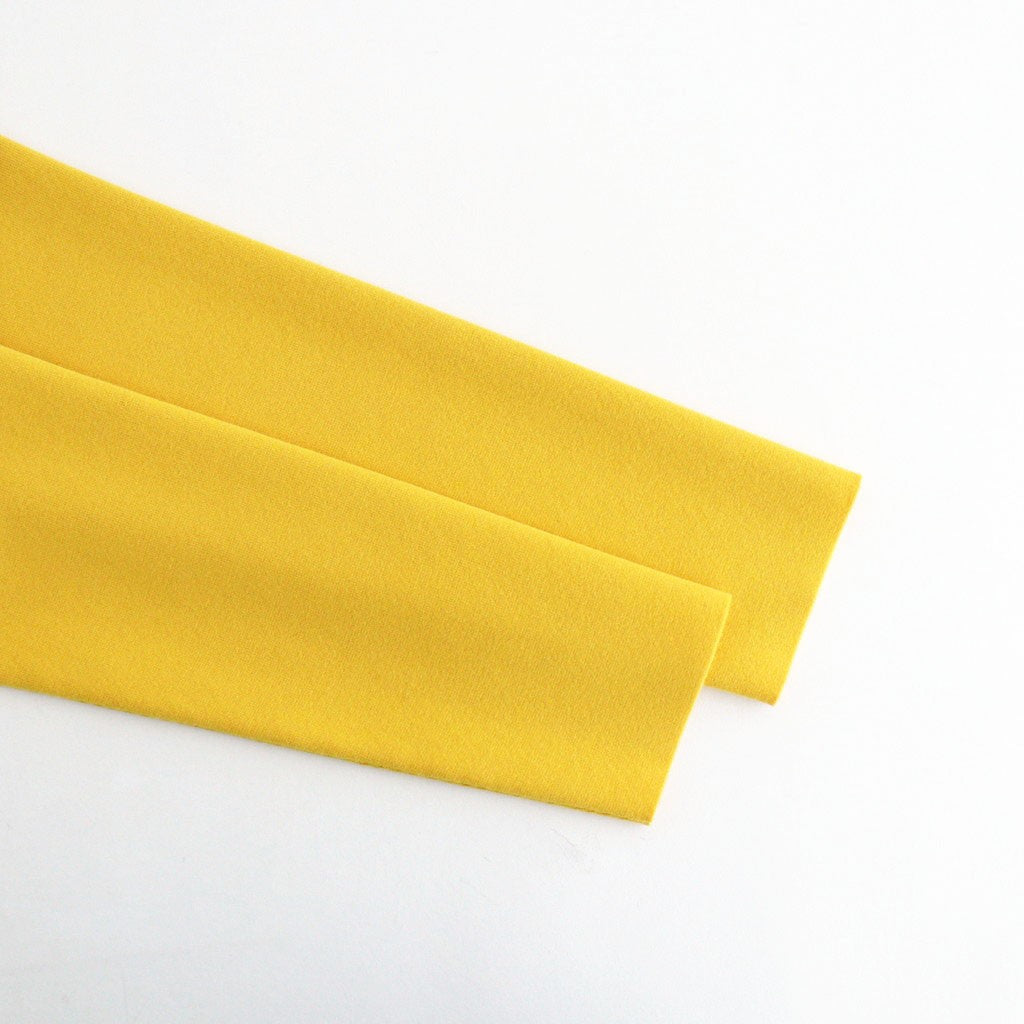 FINE WORSTED WOOL MILANO RIB KNIT TURTLE #MUSTARD [A26AT01CR]