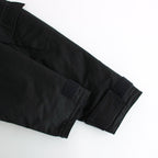 綿ナイロンウェザー×エステルタッサー ジャケット #BLACK [HN-J025-051]