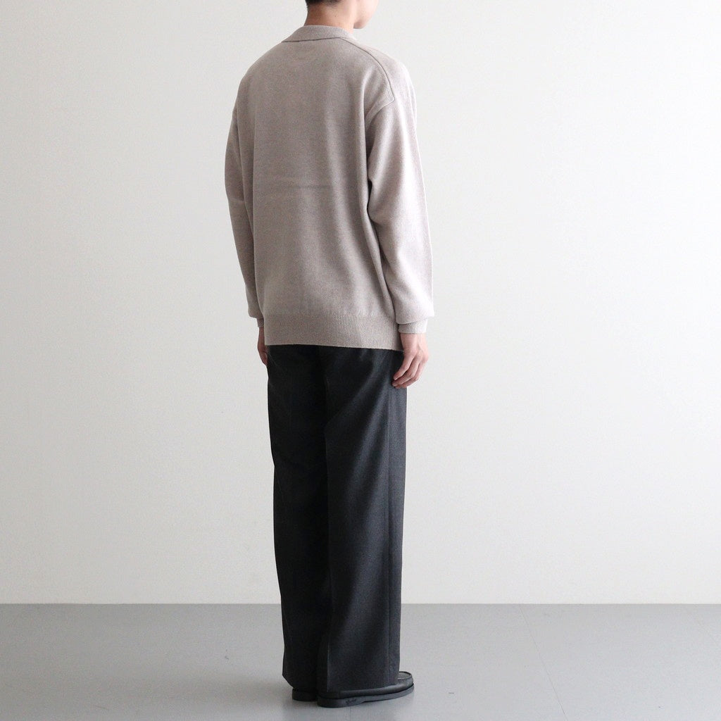 M-G Knit Polo #BEIGE [2503-008]