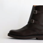 LEATHER WORK BOOTS #DARK BROWN [A25AS01QD]