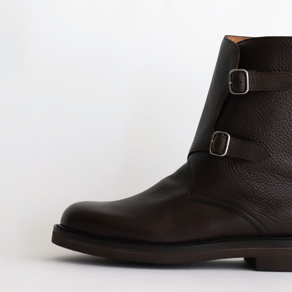 LEATHER WORK BOOTS #DARK BROWN [A25AS01QD]