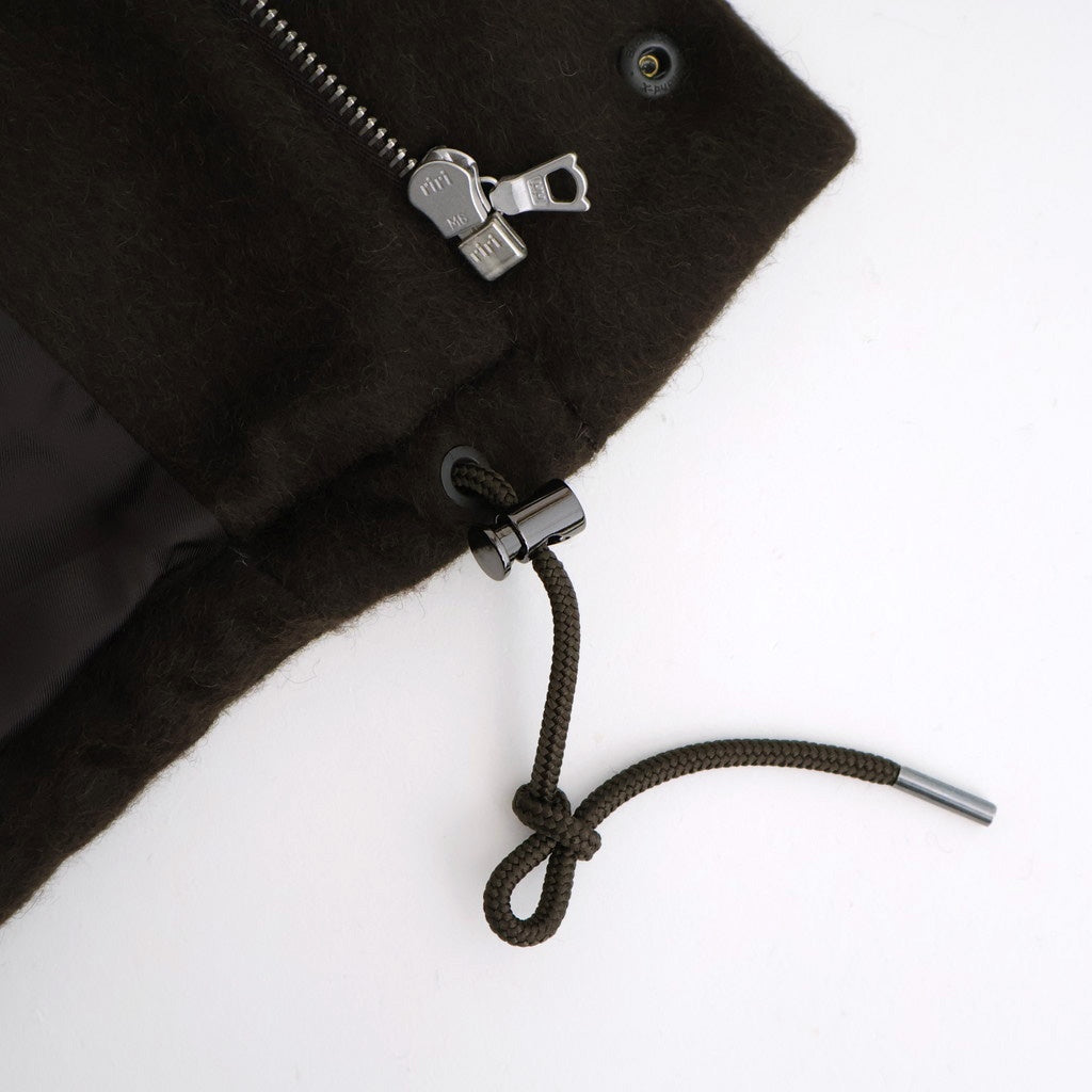 BABY CAMEL FLANNEL DOWN BLOUSON #DARK BROWN [A25AB02BF]