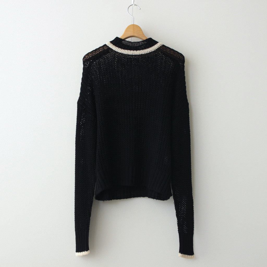 FILL SWEATER #BLACK [NG24S-06SW01C]