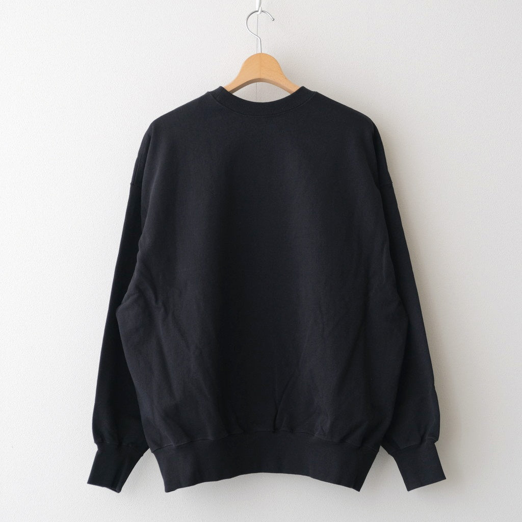 LIGHT OZ CREW NECK SWEAT - COLLEGE #BLACK [FSC253-70017]