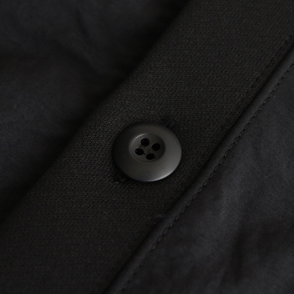 シルケット裏毛 カーディガン #BLACK [HN-T001-051]