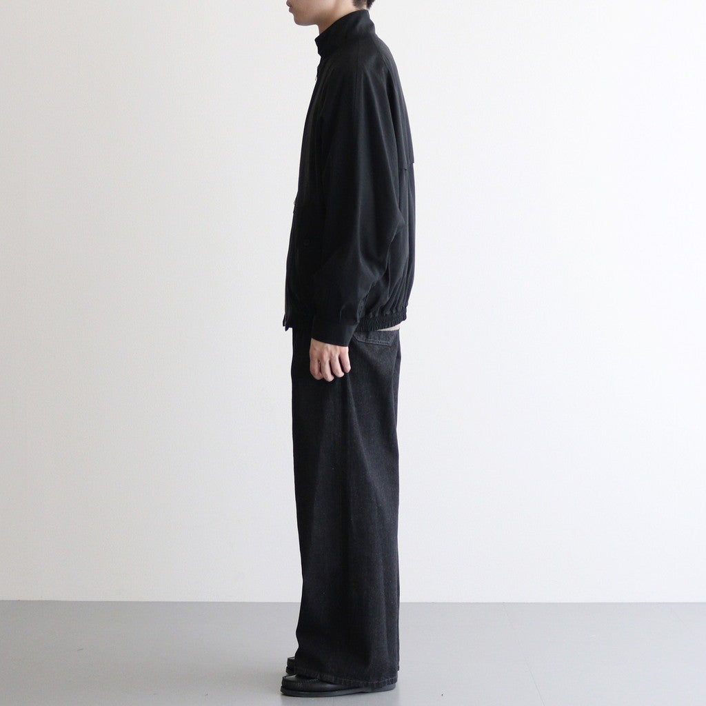 Wool Nylon Reversible Harrington Jacket #BLACK [YK25FW01058B]