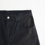 SULFUR DYED OXFORD VINTAGE WIDE PANTS #BLACK [ST.1395]