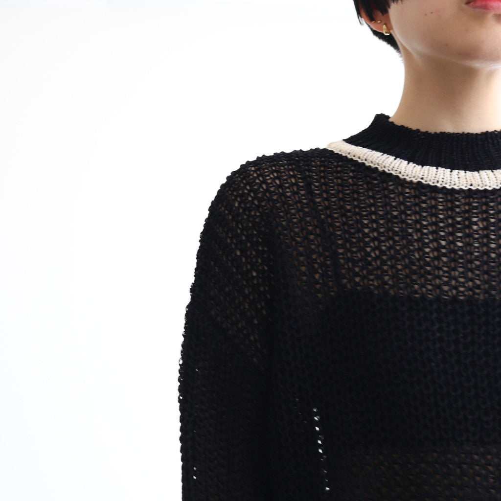 FILL SWEATER #BLACK [NG24S-06SW01C]