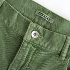 GARMENT-DYED FINX CORDUROY 5P WIDE PANTS #DUSTY GREEN [A26SP01FX]