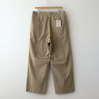 CHINO CLOTH PANTS TUCK STRAIGHT #khaki [13659]
