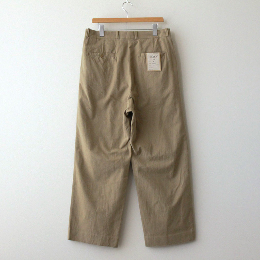 CHINO CLOTH PANTS TUCK STRAIGHT #khaki [13659]