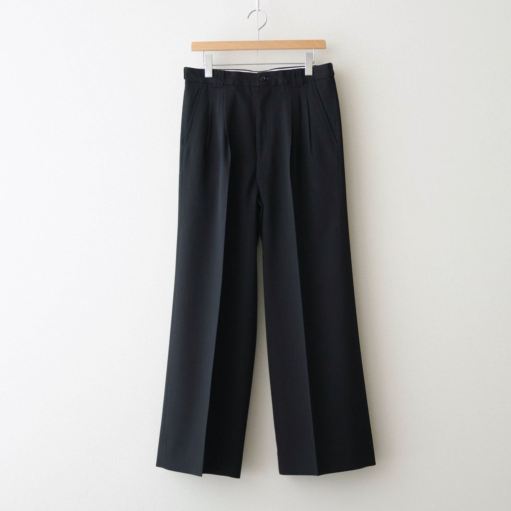 3pleated Wide-leg Trousers #BLACK [YK26SS01170P]