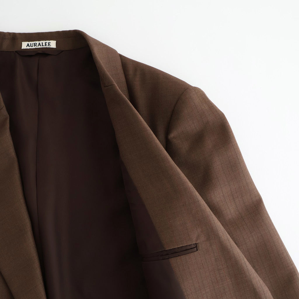 BLUEFACED WOOL JACKET #BROWN RED STRIPE [A25AJ01BS]