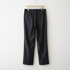 WOOL FULLING FLANNEL ONE-TUCK SLACKS #TOP CHARCOAL [A26AP03CF]