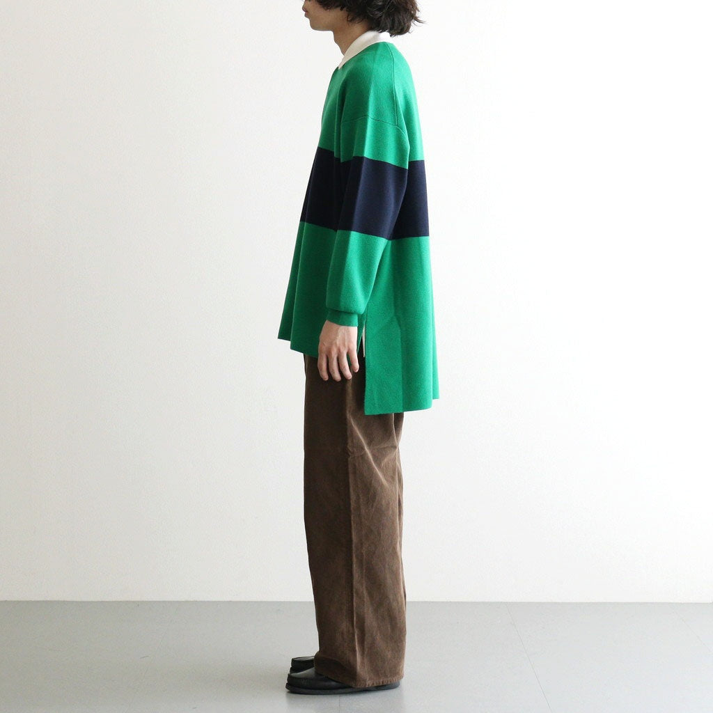 Rugby Shirt #GREEN×NAVY [I26AW-K8]