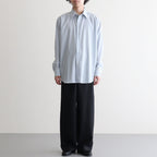 WOOL HERRINGBONE CARGO PANTS #BLACK [A26SP02CH]
