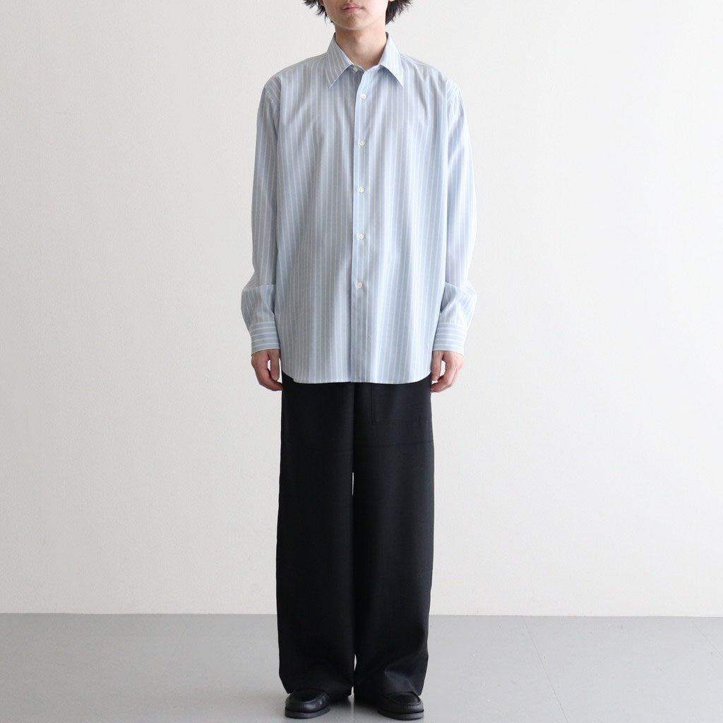 WOOL HERRINGBONE CARGO PANTS #BLACK [A26SP02CH]