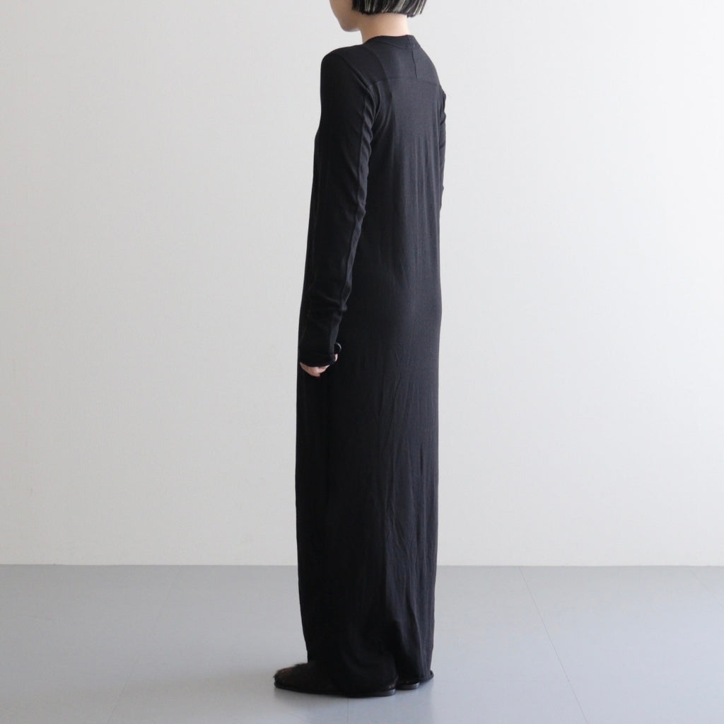 Cotton Cashmere Dress #BLACK [I25AW-CUT5]