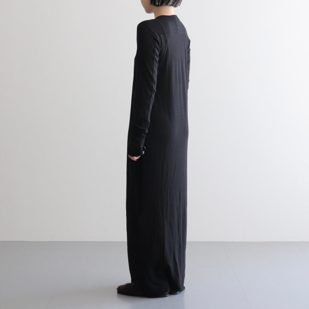 Cotton Cashmere Dress #BLACK [I25AW-CUT5]