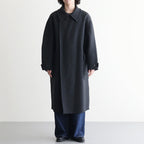 Wool Cashmere Double Breasted Rever Coat #Charcoal [YK26FW01317C]