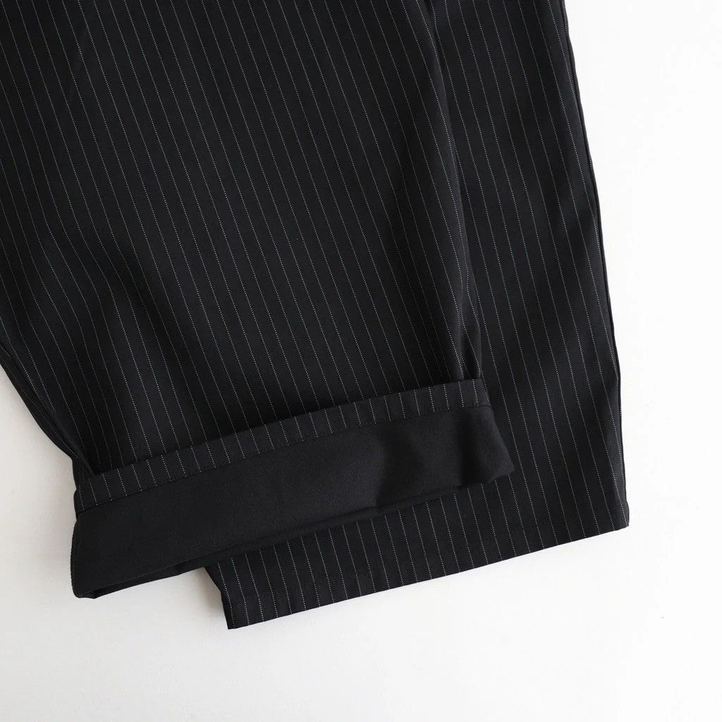 CORPORATE WIDE EASY PANTS #BLACK STRIPE [FSC263-40169B]
