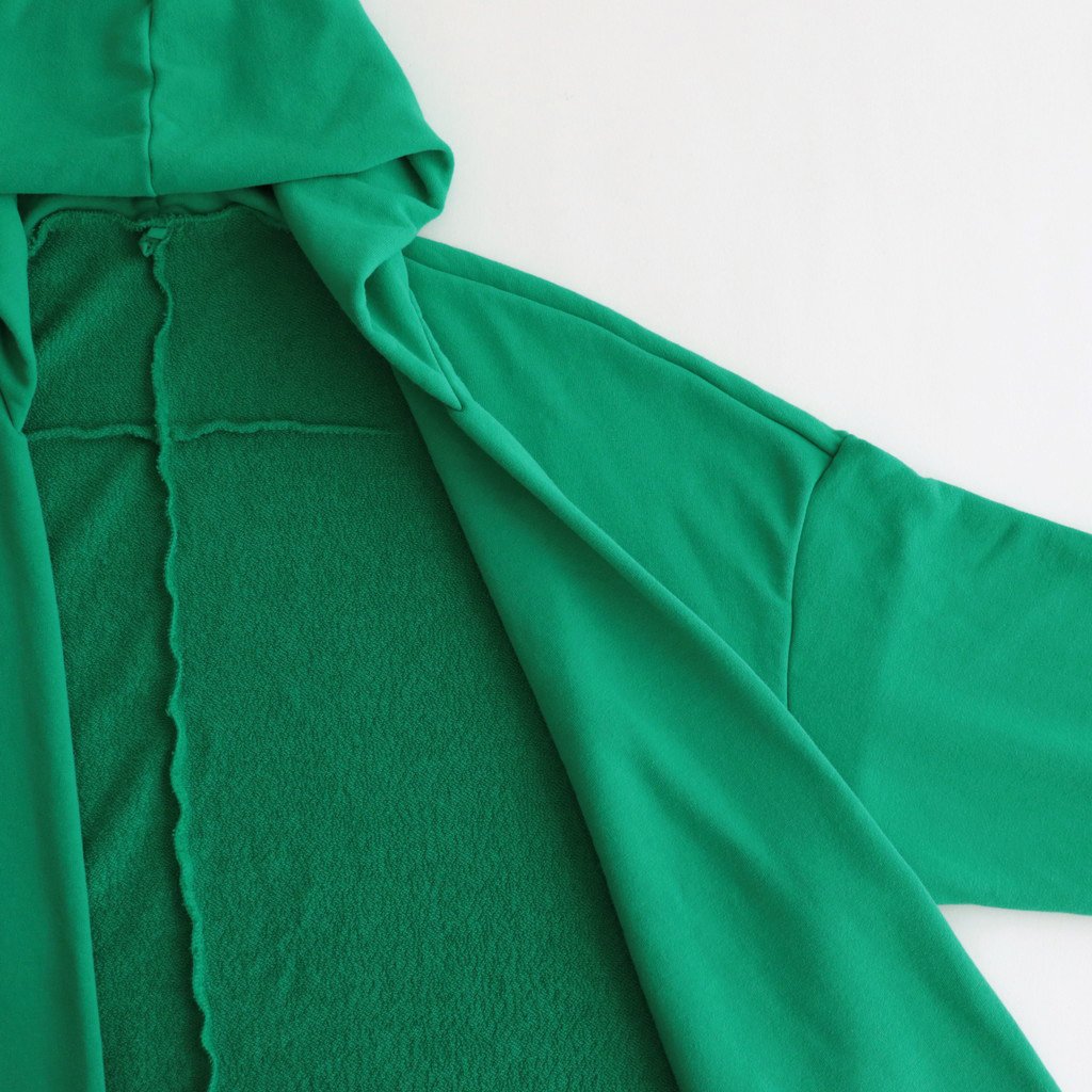 FCDPTD｜製品染＆ポリエステル裏毛 前開きパーカー #THE GREEN [GE_FR0304TD]