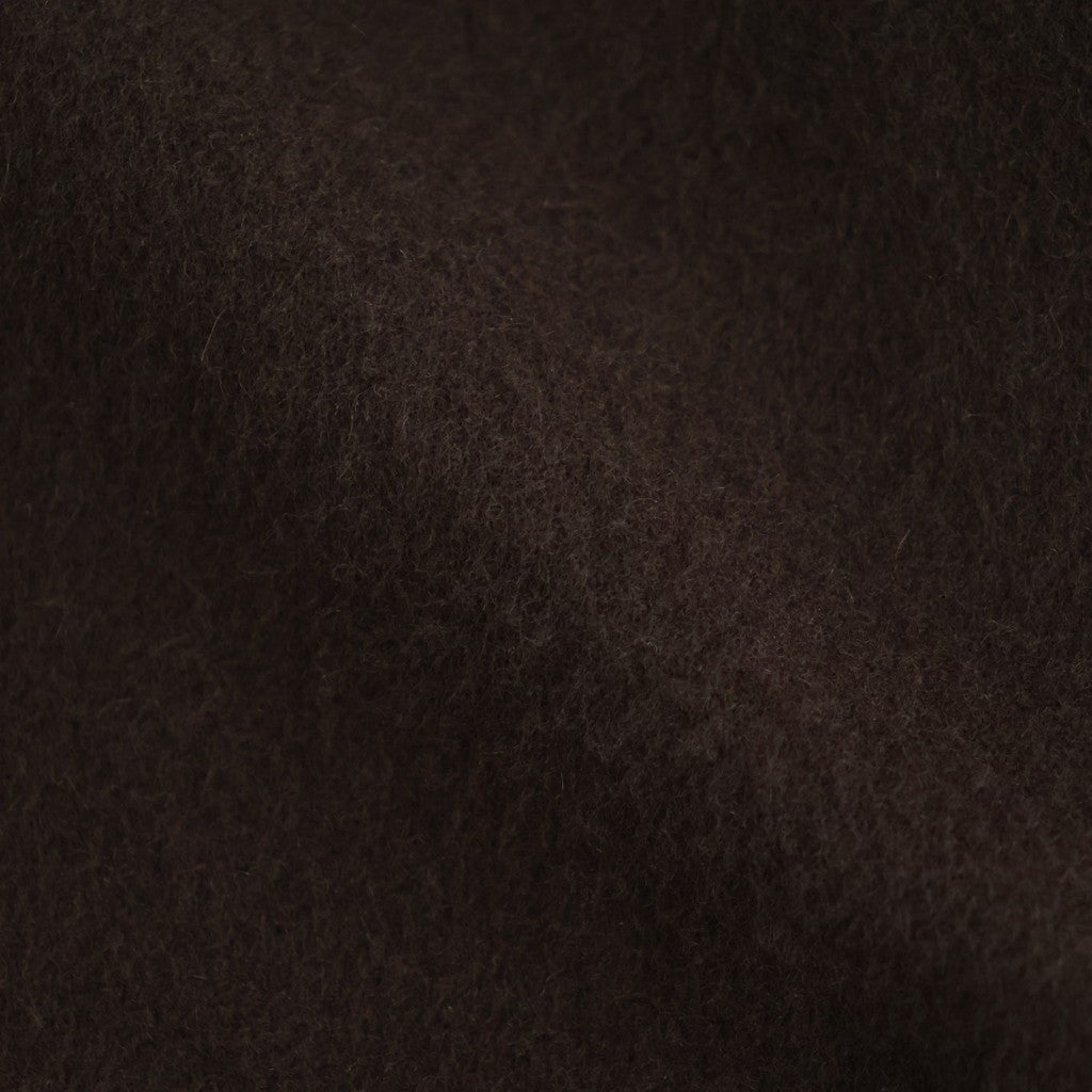 ウールライトシャギー×キュプラツイルキルティング ジップブルゾン #BROWN [HR-J024-051]