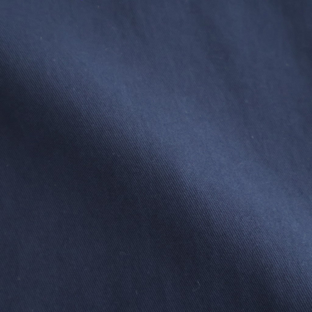 COTTON SILK VIERA LOOSE FIT HALF SLEEVE SHIRT #NAVY [BLAGLM0206]