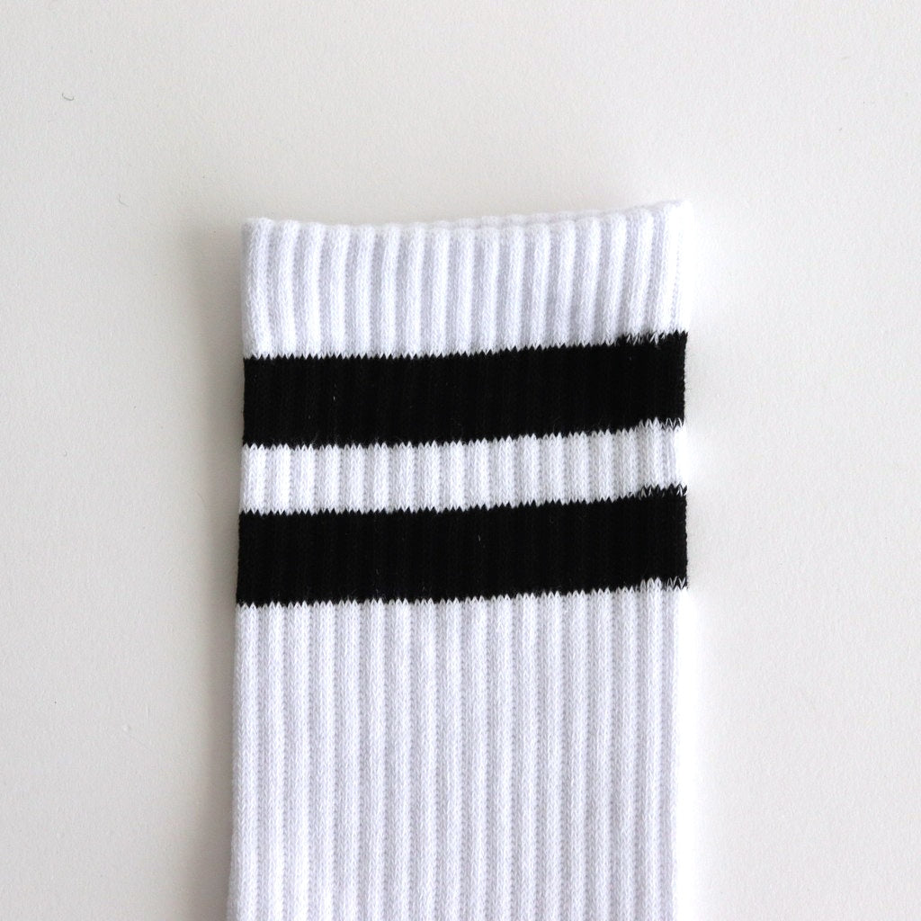 2-PACK LINE CREW SOCKS #BLACK [FSP244-90095]