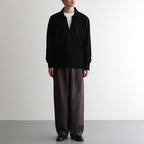 SHEER LIGHT KNIT SKIPPER LS #BLACK [ST.1150]