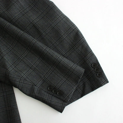 BLUEFACED WOOL CHECK JACKET #CHARCOAL CHECK [A24AJ01CB]