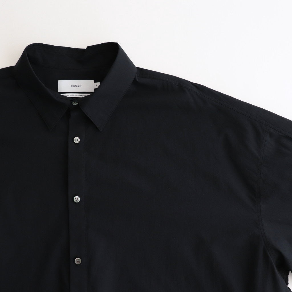 Seersucker Pullover Shirt #BLACK [GU251-50063]