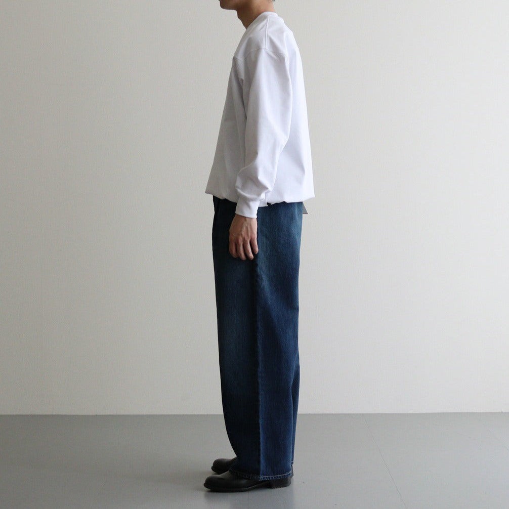 Selvage Denim Two Tuck Pants #INDIGO DARK FADE [GU251-40188DB]