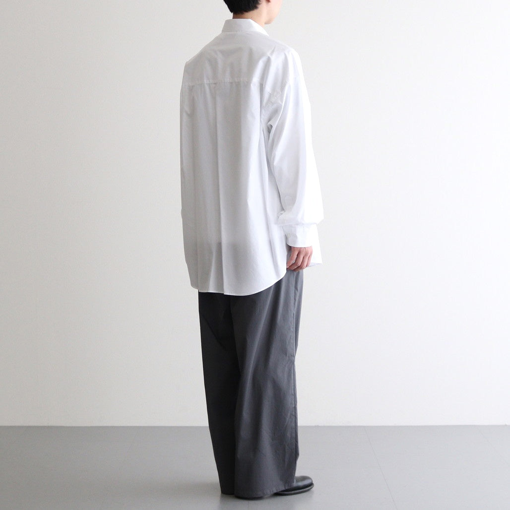 Broad L/S Oversized Regular Collar Shirt #WHITE [GM251-50001B]