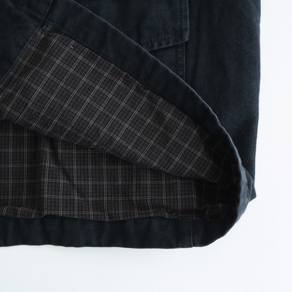 綿オックス 製品加工ブルゾン #BLACK [HP-J016-051]