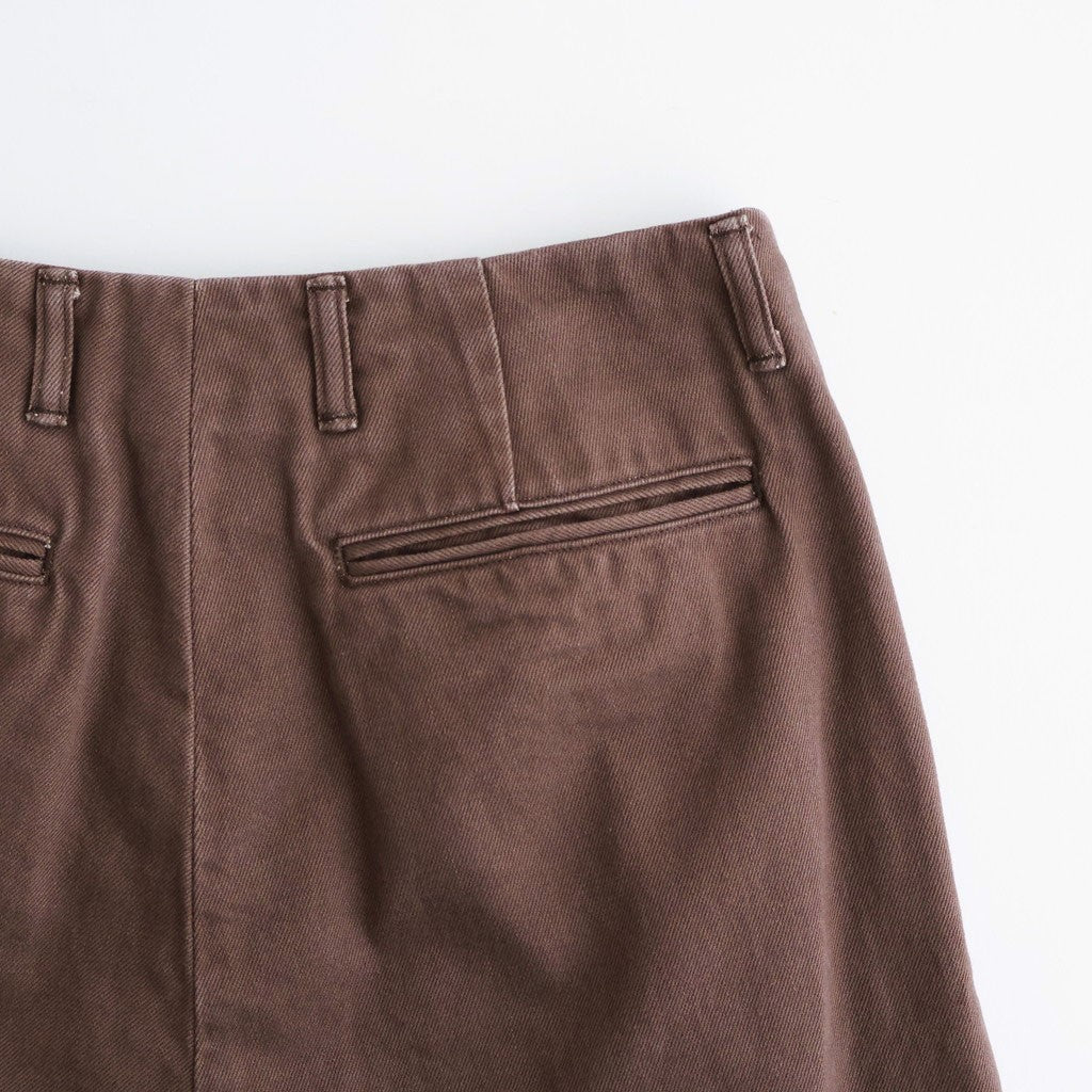 1pleated Wide Tapered Trousers #BROWN [YK26SS01181P]