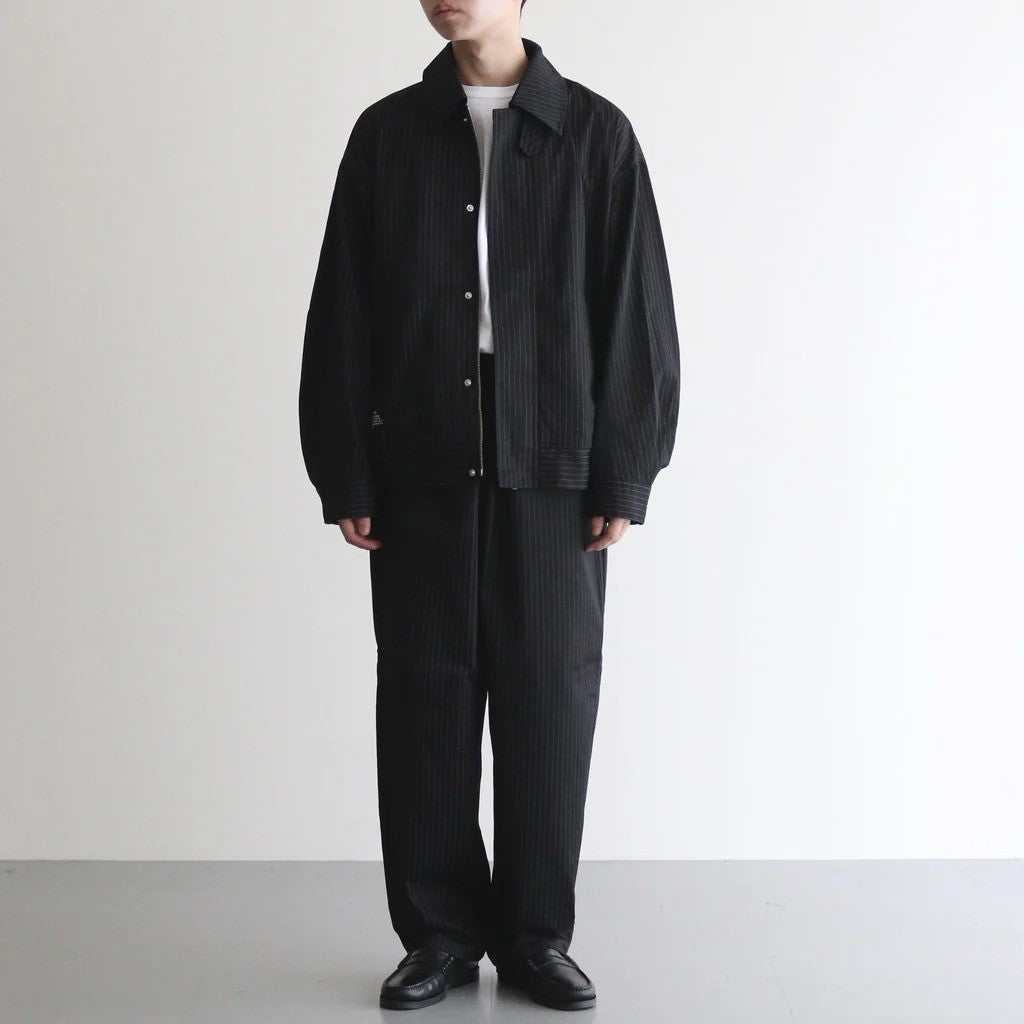 CORPORATE EASY PANTS #BLACK STRIPE [FSC254-40018B] - ciacura 三重