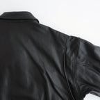 Leather Flight Jacket #BLACK [YK25FW01017B]