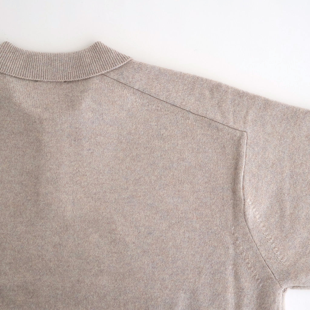 M-G Knit Polo #BEIGE [2503-008]