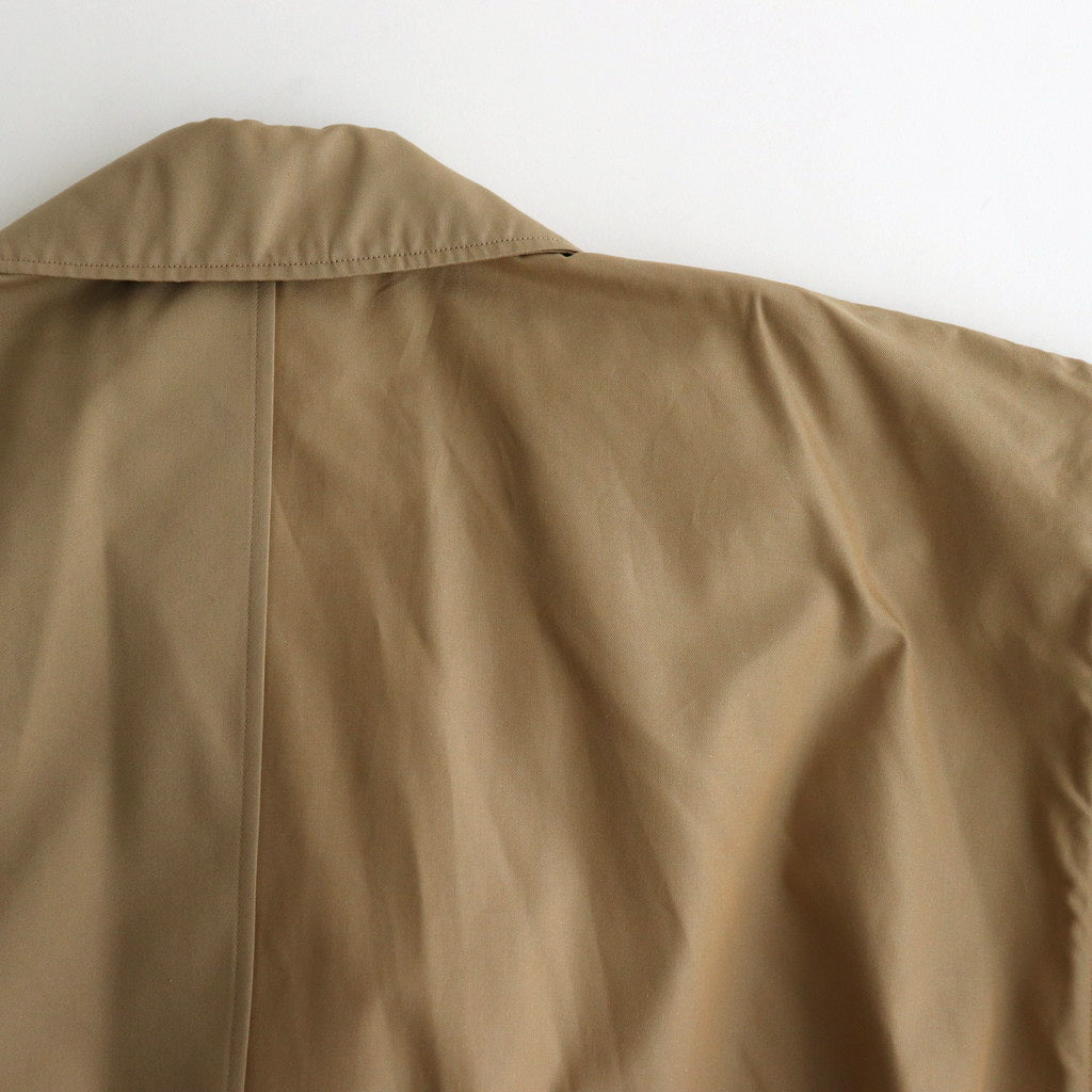 DETACHABLE WIDE TRENCH COAT #KHAKI [YK24FW0736C]